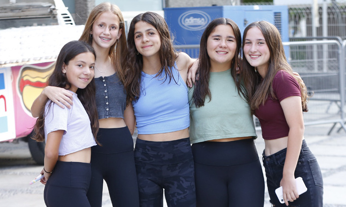 Andrea González, Valeria García, Daniela González, Marien González y Marila Escamilla