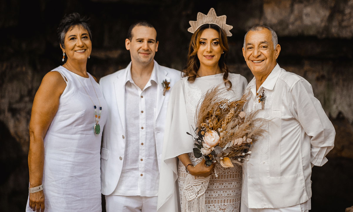 Laura Grimaldo, Julien Babault, Laura Babault y Marco Cornejo