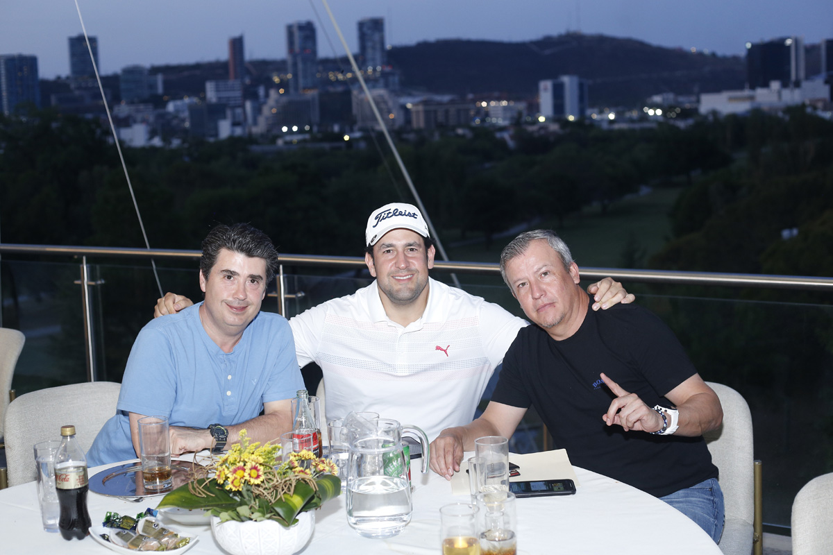 Ramiro González, Fidel Villarreal y Rolando Vanegas