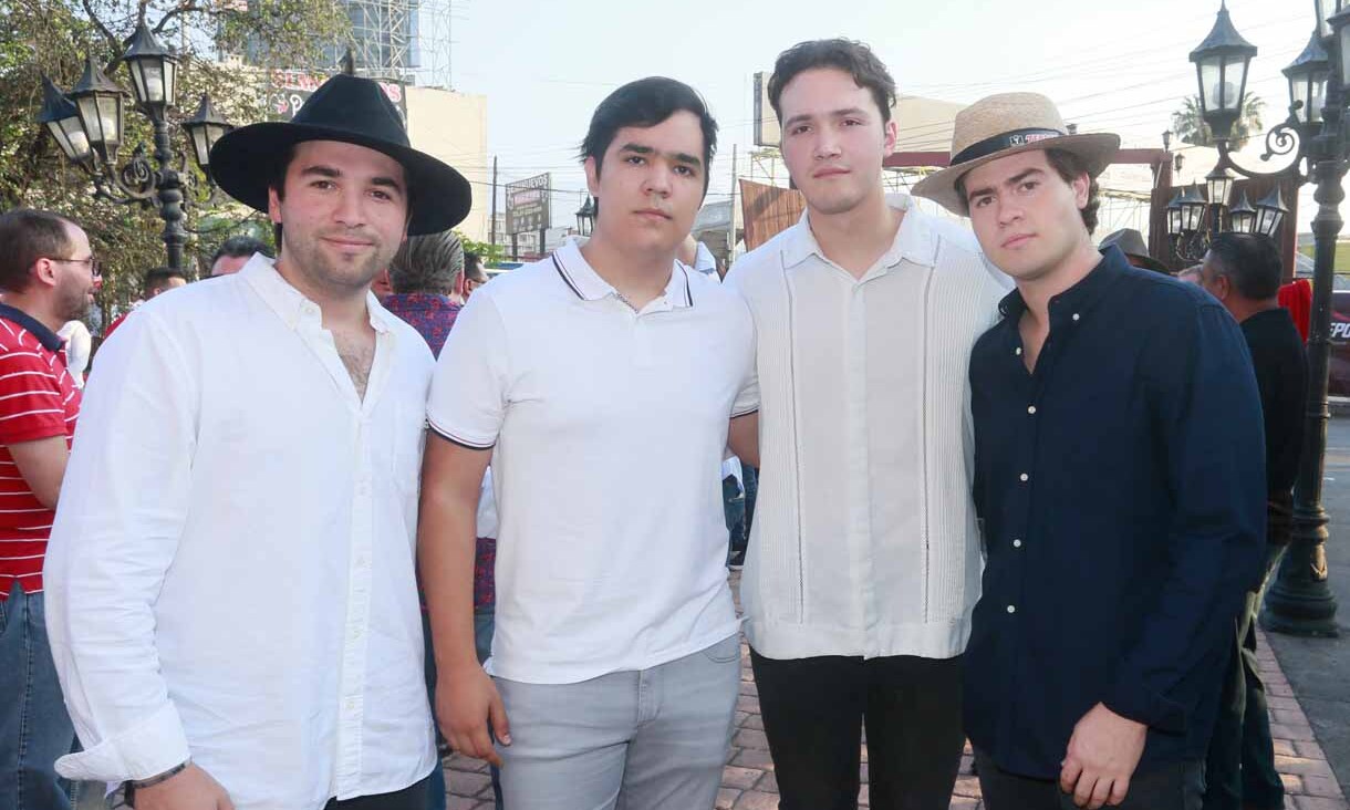 Rodolfo Villarreal, Eugenio Herrera, Eduardo Caballero y Diego Castillo