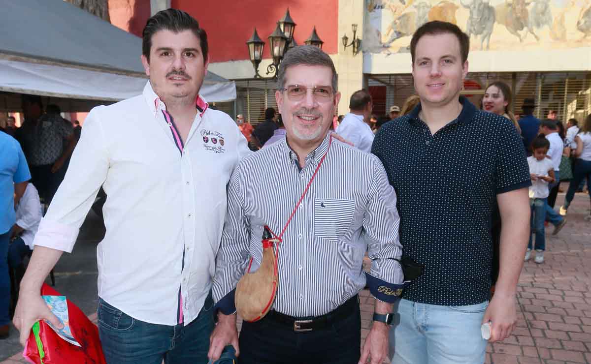 Luis de la Garza, Gustavo de la Garza y Ramón de la Calzada / Fotos: Omar Valdez