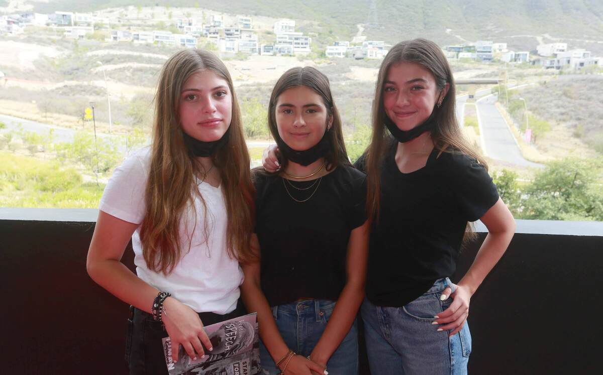 Majo Martínez, Sofía Garza e Isabella Préstamo