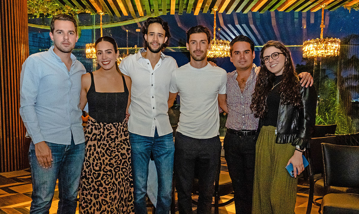 Fer Bojalil, Rafa Cabrero, Mauricio Popp, Beto Dib, Sofia Patiño y Francisco Notabile (Fotos: Manuel Salgado)