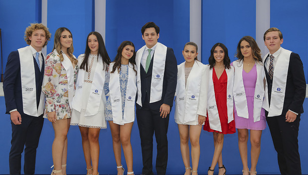 Mariano Stoopen, Renata Rubio, Zayne Batres, Ana Sofia Garces, Iñigo Bocardo, Sofia Téllez, Isabella Crespo, Paola Meneses y Marco Marín (Fotos: Artur