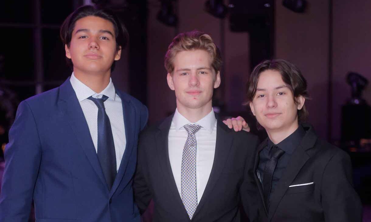 Sergio Flores, Sebastián De la Garza y Juan Pablo Villarreal