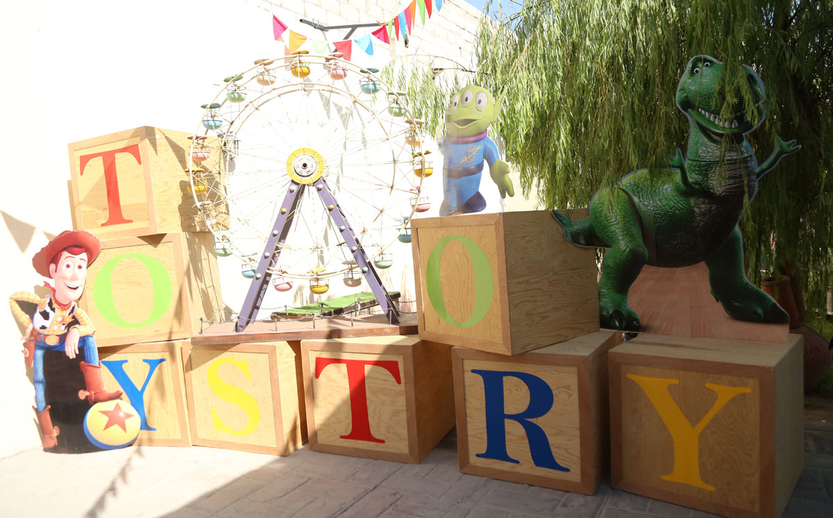 Los personajes de Toy Story alegraron la fiesta