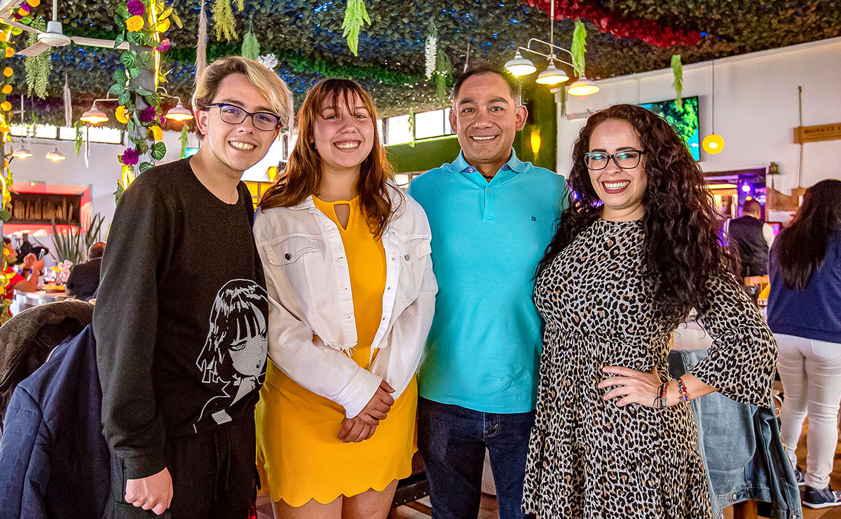 Ricardo Hernández, Valeria, Diego Hernández y Geraldine Hernández