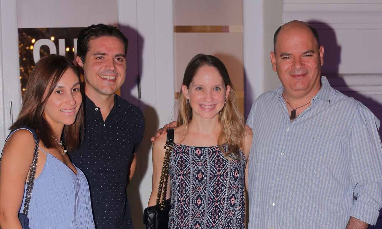 Teté González, Diego Alvarez, Mayela Quiroga y Mauricio Saenz