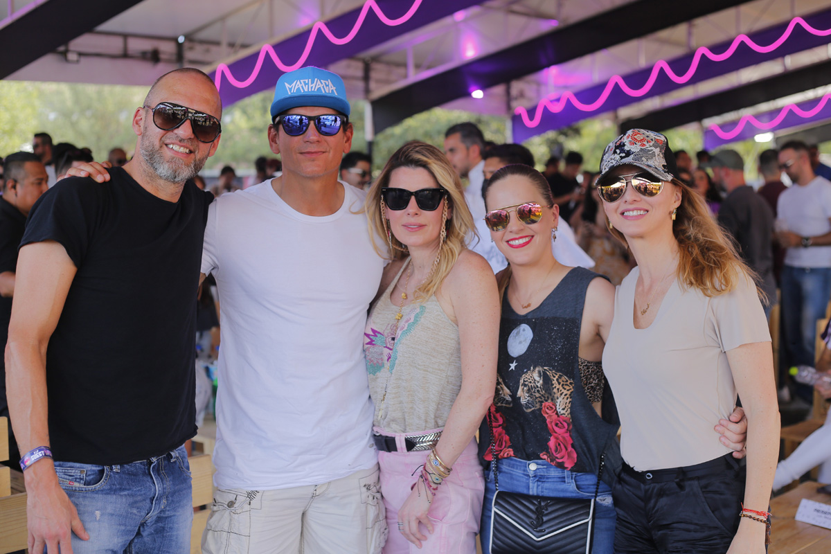 David Téllez, Goyo Martínez, Valeria González de Martínez, Vanessa Chandler de Téllez y Adriana Santos de Sada