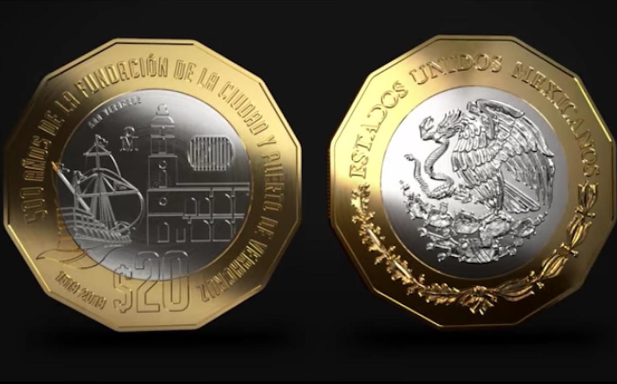 ¡A revisar la cartera! Moneda de 20 pesos se vende en un millón. (Foto: Twitter).