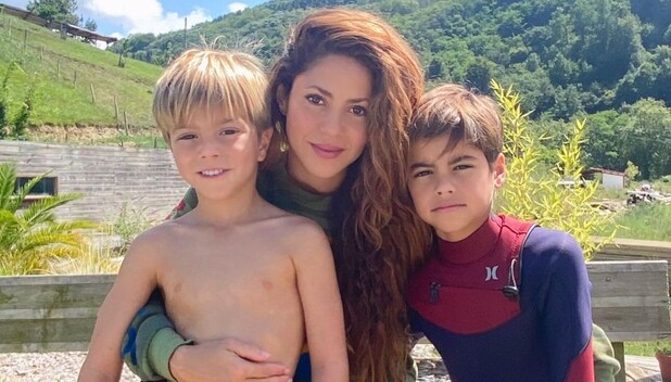 Shakira y Piqué: Ellos son sus hijos Sasha y Milan. (Foto: Instagram).