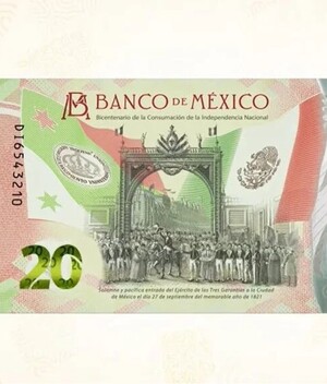 ¿Lo tienes? Billete nuevo de $20 se vende hasta en 300 mil pesos. (Foto: Twitter).