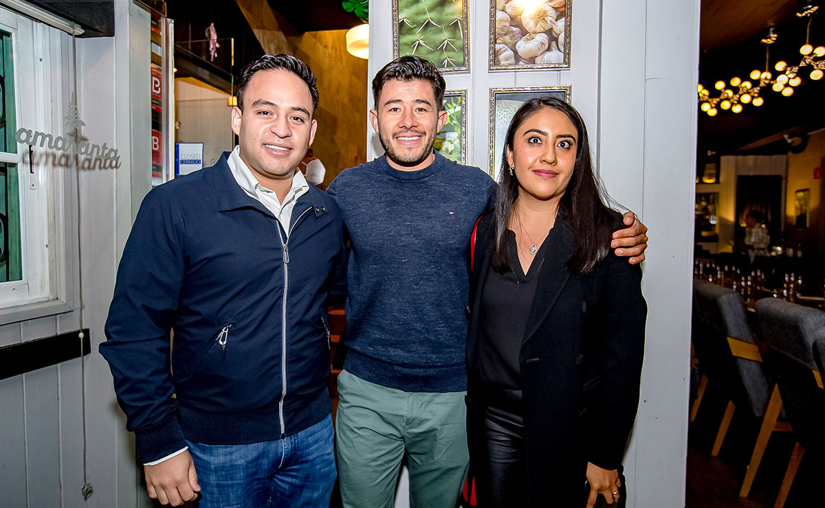 Adrian Díaz, Eduardo Carrillo y Sandra Robles