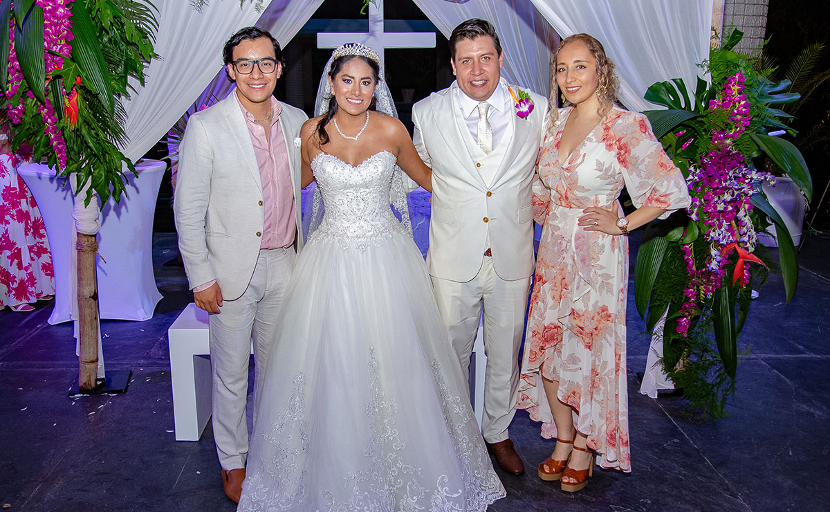 Ivan Vera, Lily Ortiz, Adrián Camacho y Betsabé Jaimes