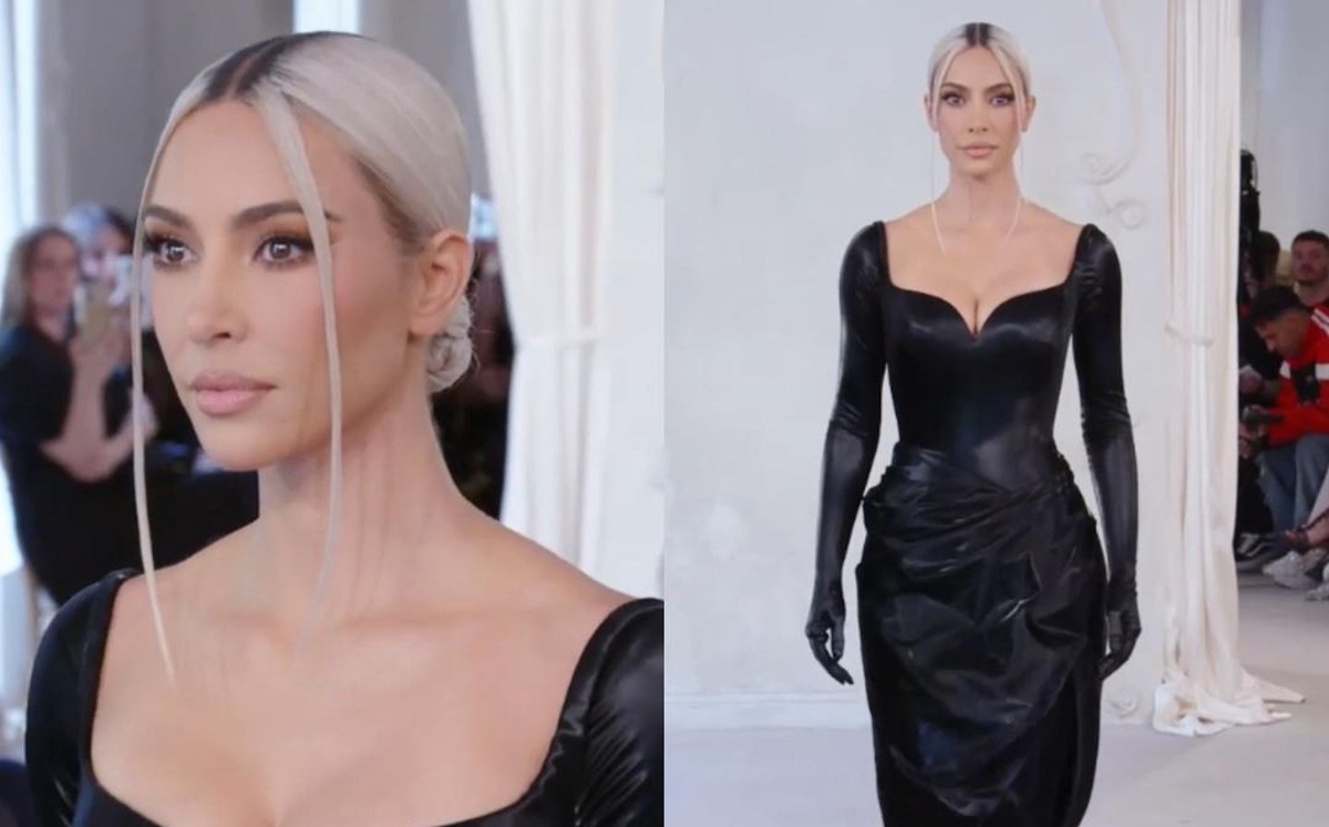 ¿Por eso adelgazó tanto? Kim Kardashian se vuelve modelo de alta costura