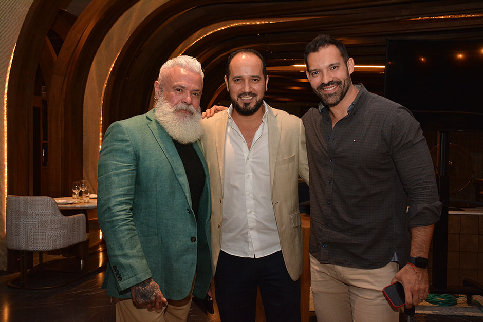Enrique Flores, Gabriel Trevilla y Diego Lozano