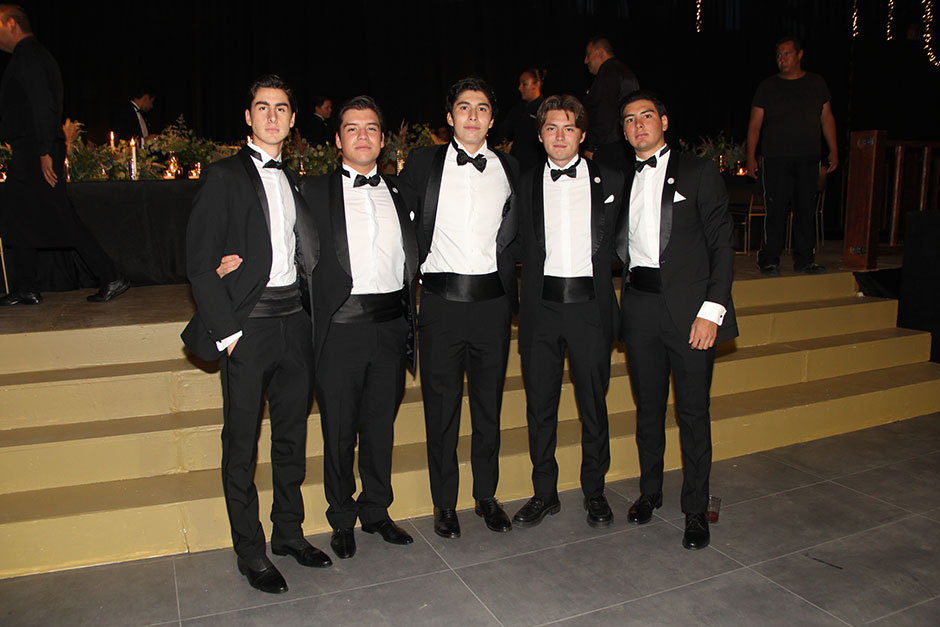 Gerardo Barajas, José Pablo Enríquez, Cristobal Uribe, Bruno Vázquez y Enrique Quiñones