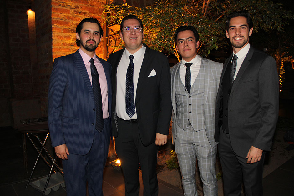 Allan Escoto, Andrés Aceves, Axel Oseguera y Juan José Serratos.
