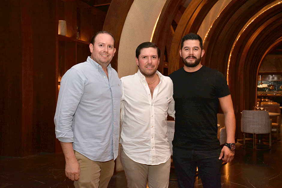 Juan Pablo Carrillo, Fabricio Aceves y Diego Lozano