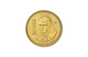 Moneda Sor Juana 1000: Cuánto vale y características. (Foto: Twitter).