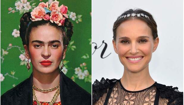 Natalie Portman canaliza a Frida Kahlo en un minivestido rojo (Foto: Instagram)