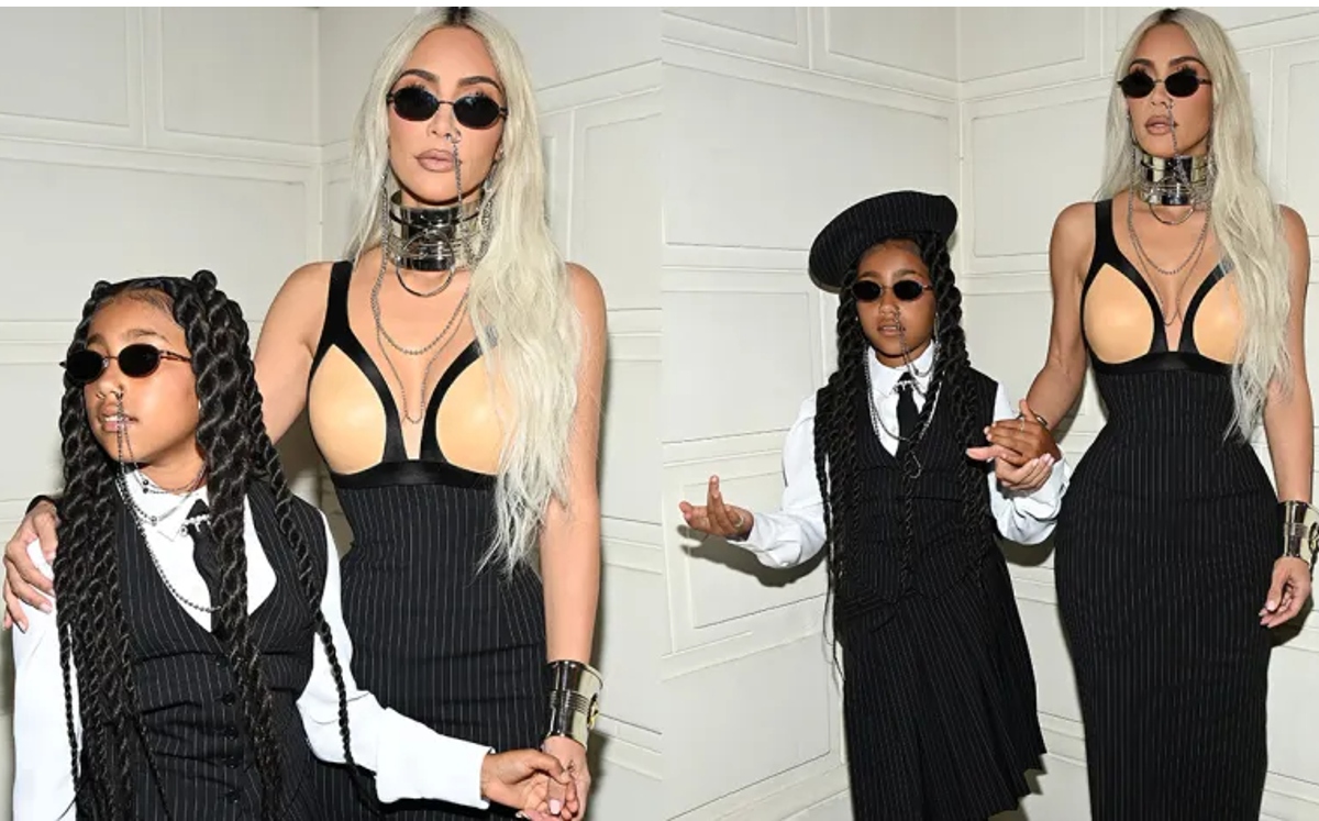 KIM Y NORTH EN LA SEMANA DE LA MODA DE PARÍS
