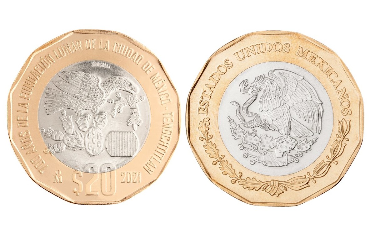 Monedas de 20 pesos conmemorativas se venden hasta en 168 mil pesos. (Foto: Mercado Libre).