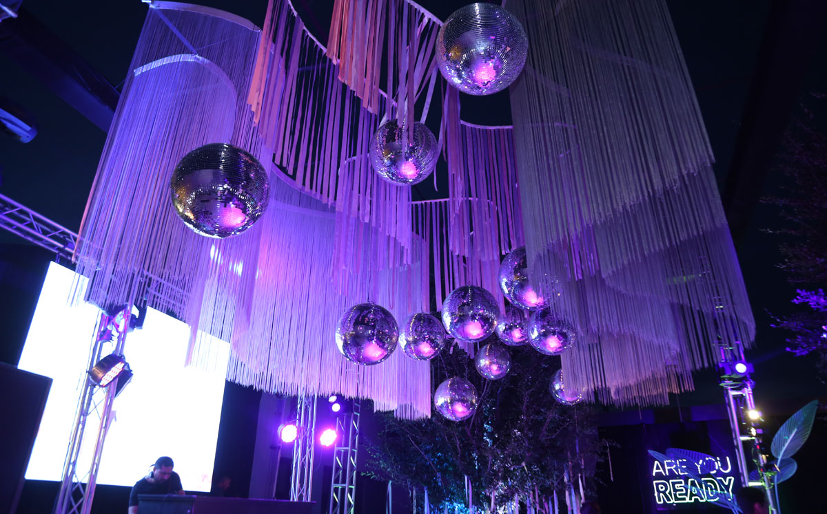 Decoración tipo disco