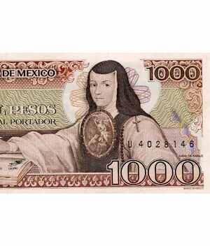 Billete de 1000 pesos de Sor Juana se vende hasta en 250 mil pesos. (Foto: Twitter).