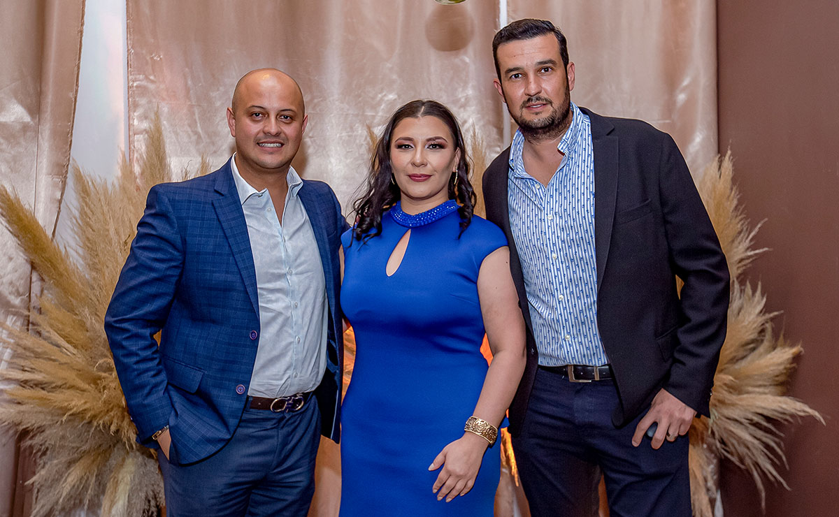 Sergio González, Selene Carrillo y Mario García