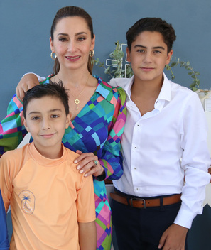 Luly, René, Andrés y Matías