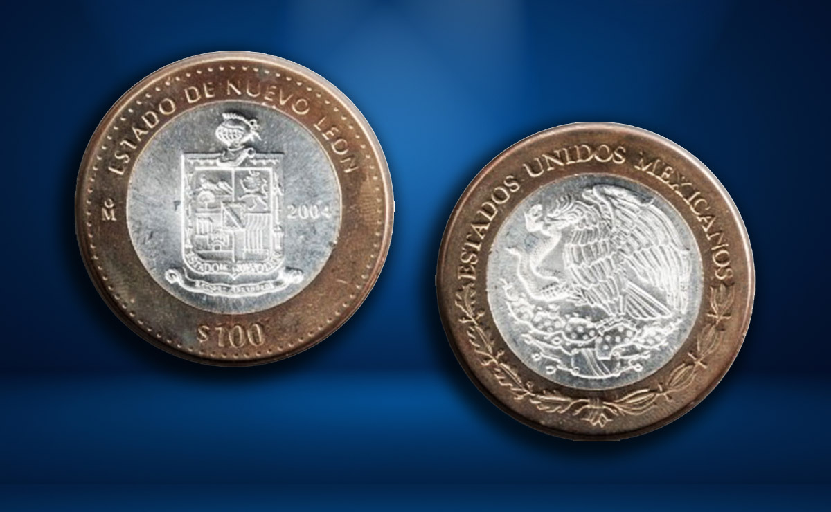 Moneda de 100 pesos Nuevo León