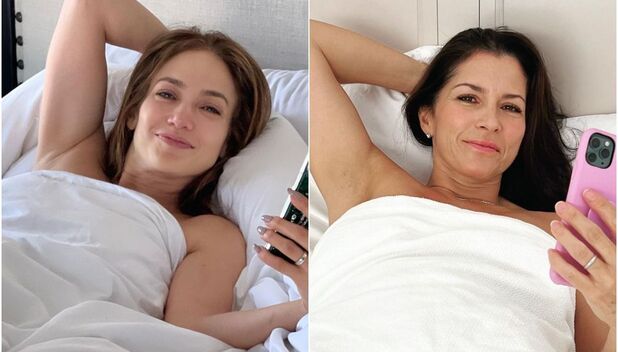 Alessandro Rosaldo copia la foto de Jennifer Lopez en la cama (Foto. Instagram)