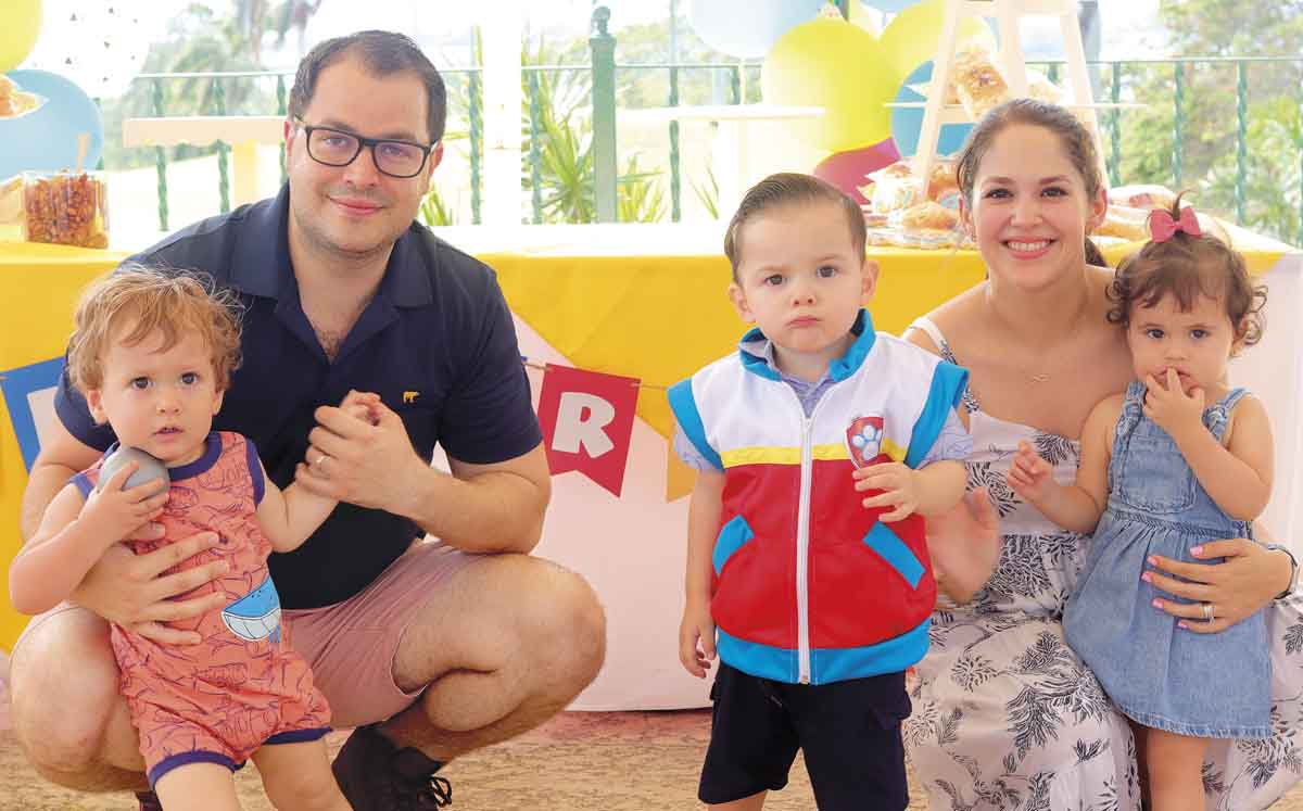 Antonio Sánchez, Sebastián Sánchez, David Cordero, Daniela Dávila y Julia Sánchez / Fotos: Dennis Hernández