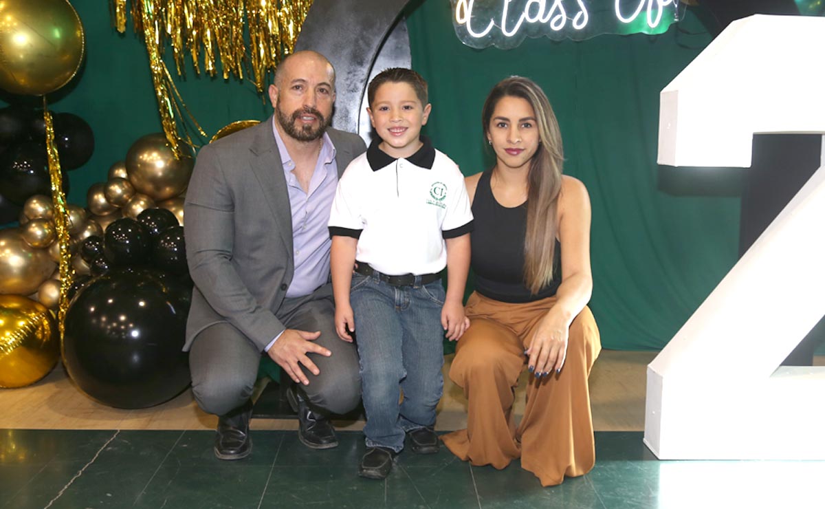 Mauro, Leonardo y Edna