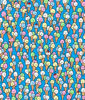 Reto visual: Encuentra la paleta entre los helados (Foto: Instagram)