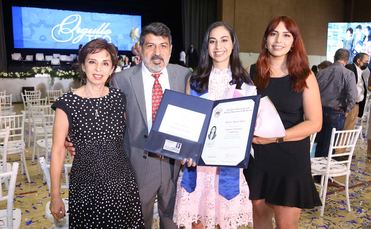 Mónica, Héctor, Bárbara y Mónica