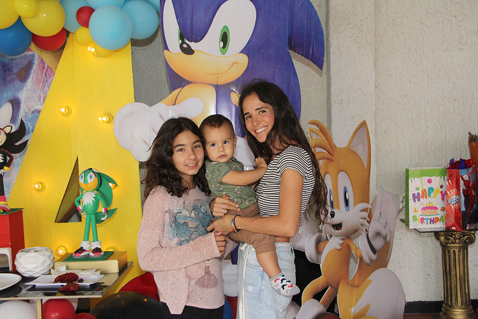 Mila de la Huerta, Ocean de la Huerta y María Elena Vergara.