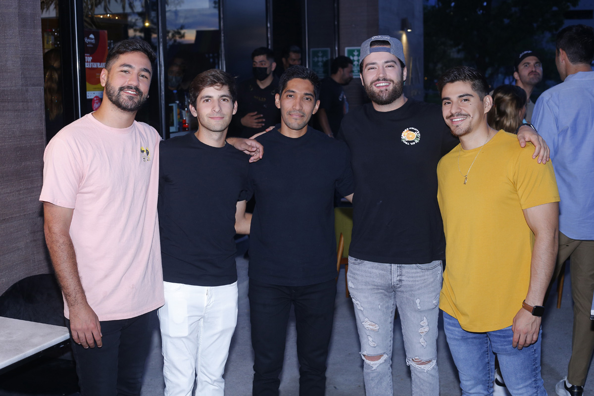 Diego Andrade, Pablo Carrillo, Ernesto Esquivel, Germán Fajardo y Pablo Esquivel