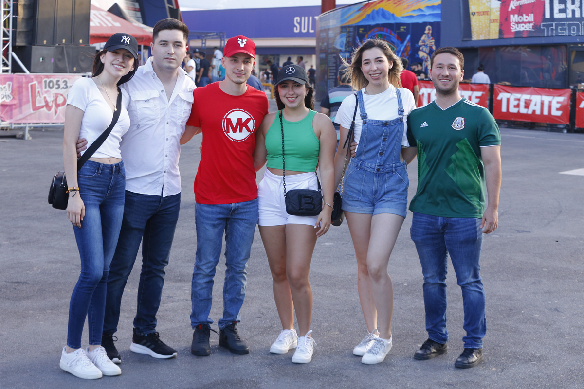 Ericka Alanis, Alejandro Salazar, Alejandro Rodríguez, Mariana Rocha, Yamileth Almaguer y Adrián Cavazos