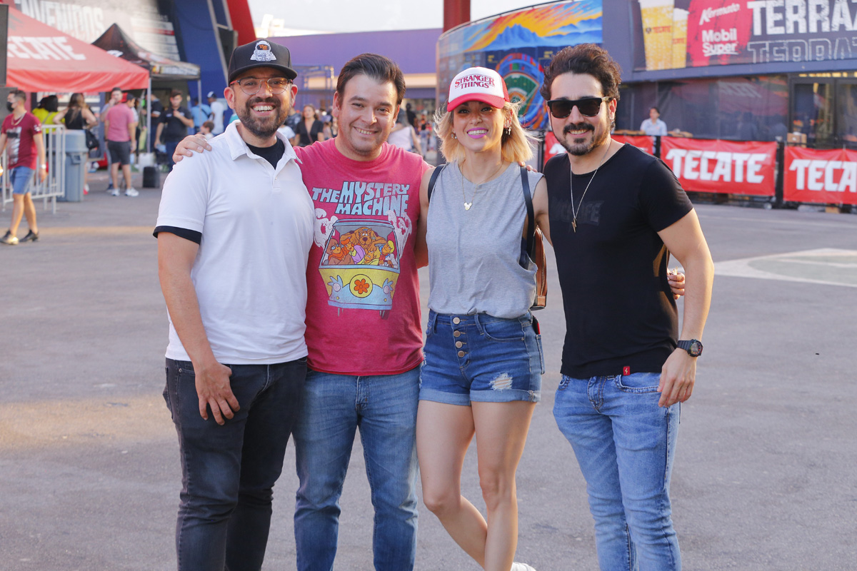Jorge Mondragón, Carlos Saenz, Cecy Garza y Chava Cantú