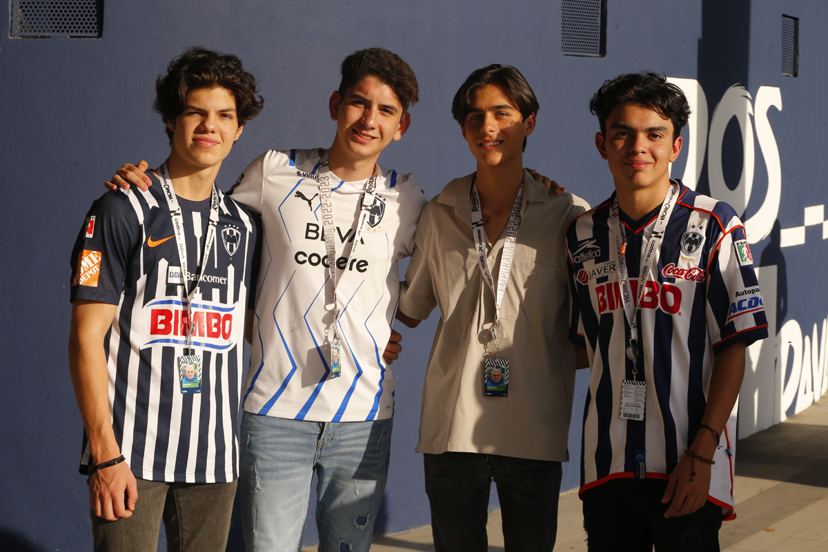 André Perez, Lalo Verástegui, Alexander Rossum y Mateo Pérez