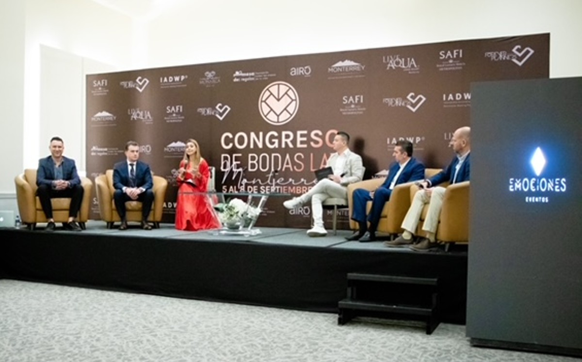 La rueda de prensa fue dirigida por Maricarmen Martínez Villarreal, secretaria de Turismo de Nuevo León, Kitzia Morales Torres, presidenta de IADWP, E