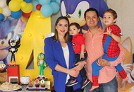 Claudia Vergara, Oliver López, Arturo López y André López