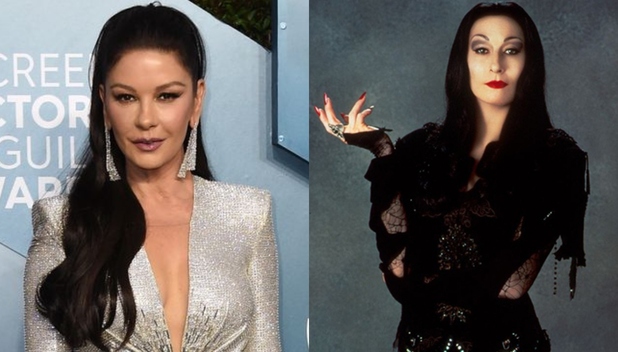 ¡Reina gótica! Así se ve Catherine Zeta-Jones como Morticia en la nueva serie de Tim Burton