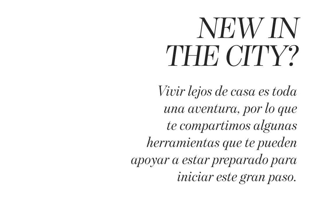 New in the city?