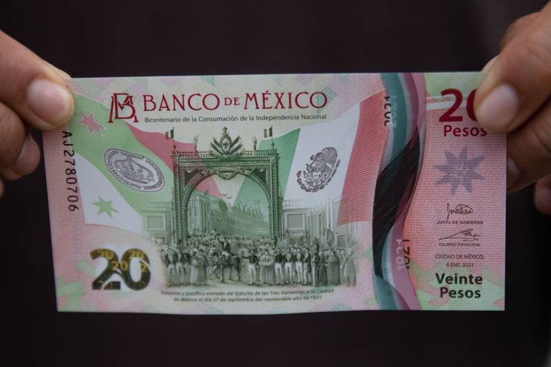 BILLETE DE 20 PESOS