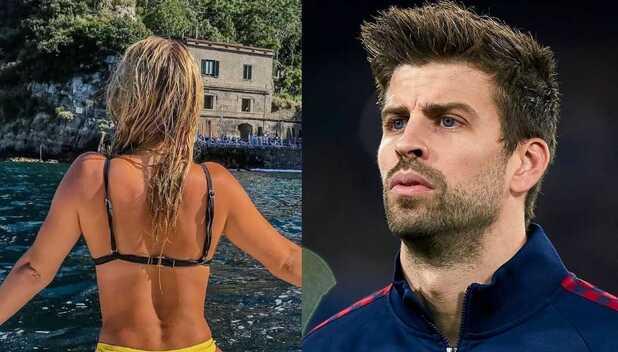 Piqué y su nueva novia, Clara Chia Marti, son captados besándose.