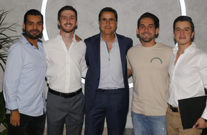 Cristopher De la Garza, Claudio González, Jorge González Mogas, Marcelo Bremer y Diego Alanís. Fotos: Daniel Saldívar