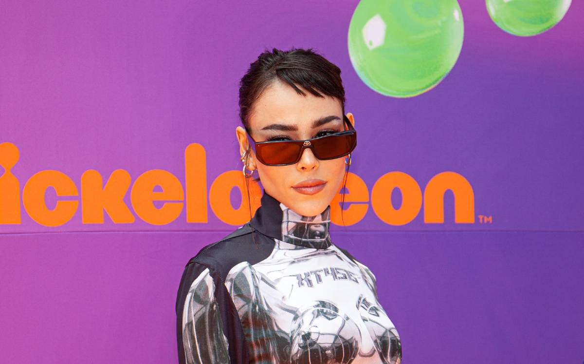 Danna Paola arrasa en los Kids' Choice Awards con un look futurista. (Foto: Getty Images).
